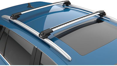 Can Auto Roof Bars Aluminum Air1 (with Roof Rack Legs) Silver