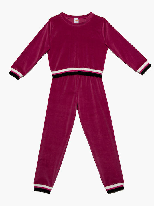 Minerva Pijama pentru copii De iarnă Fuchsia