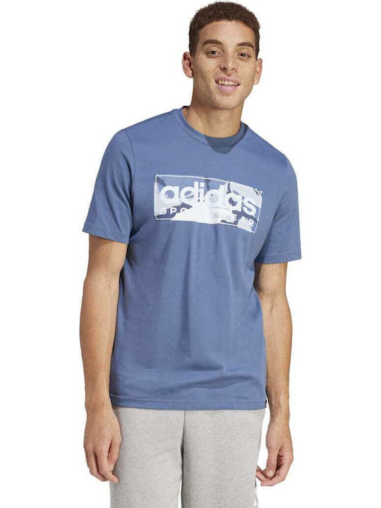 adidas Linear Graphic T-shirt Μπλε