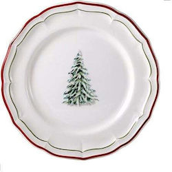 Noel Plate with Trees 4 Pieces