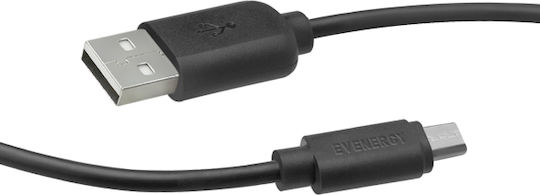 SBS Regular USB 2.0 to micro USB Cable Μαύρο 1m (ECCABLEMIC10PO)