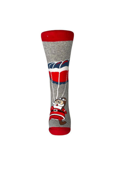 Inizio Дамски Коледни Чорапи BLUE/RED/GREY 1Пакет