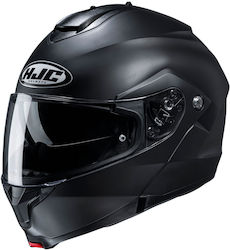 HJC C91N Flip-Up Helmet with Sun Visor ECE 22.06 Semi Flat Black