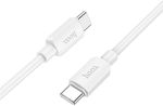 Hoco X96 USB 2.0 Cable USB-C male - USB-C 60W Λευκό 1m