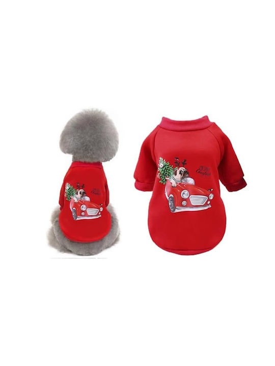 Value Imports Sweatshirt Hund in Rot Farbe 35cm.