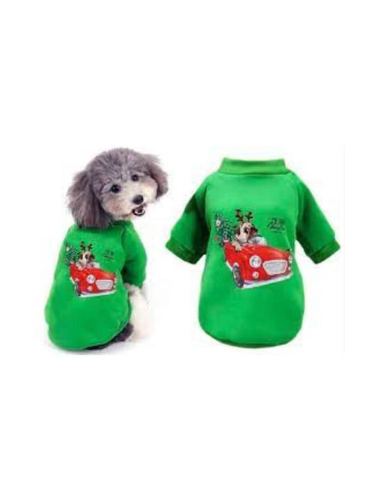 Value Imports Sweatshirt Hund in Grün Farbe 20cm.