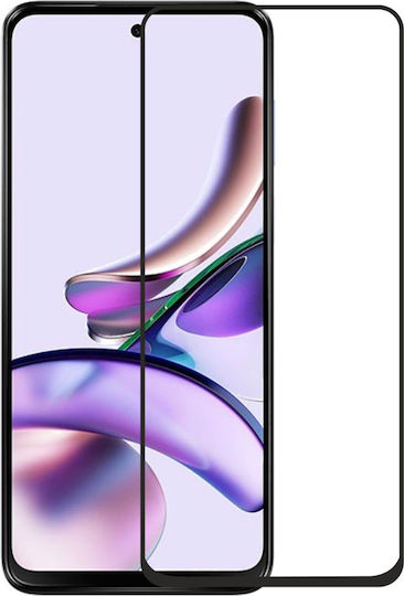 Techwave 5D Full Glue Full Face Tempered Glass Μαύρο (Moto G14 / G54 / G54 Power)