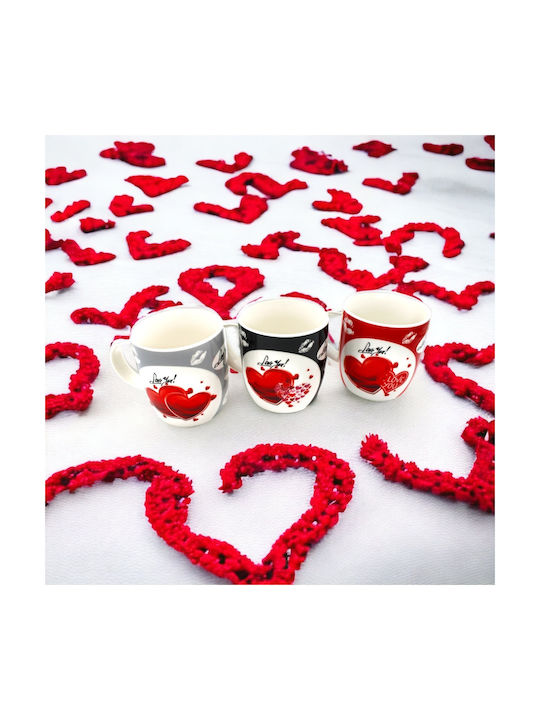 Love You Mug Ceramic Red 1pcs