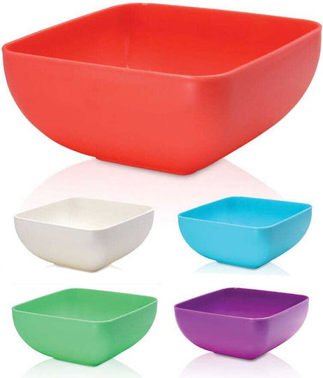 Viosarp Σαλατιέρα Πλαστική Πολύχρωμη 12x12x6cm