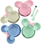 Baby Food Container Set Mickey Beige