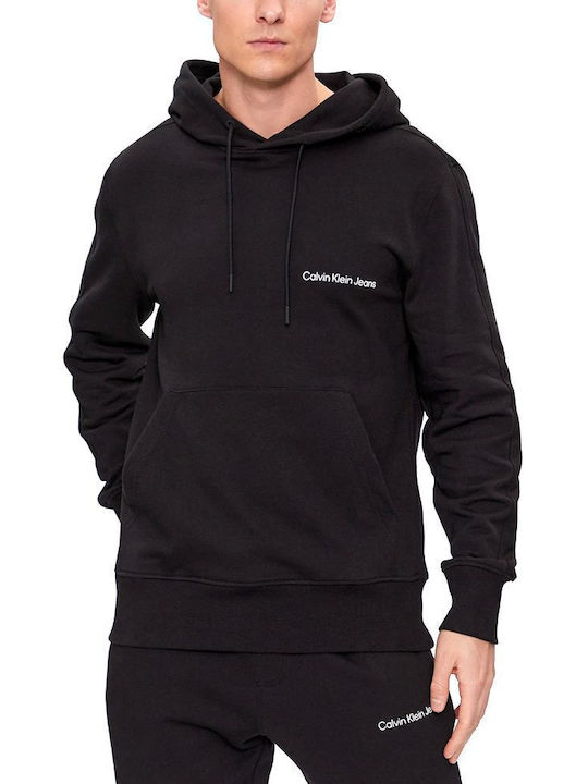 Calvin Klein Φούτερ με Κουκούλα Μαύρο