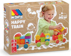 Molto Plastic Building Blocks Ηappy Train 23pcs