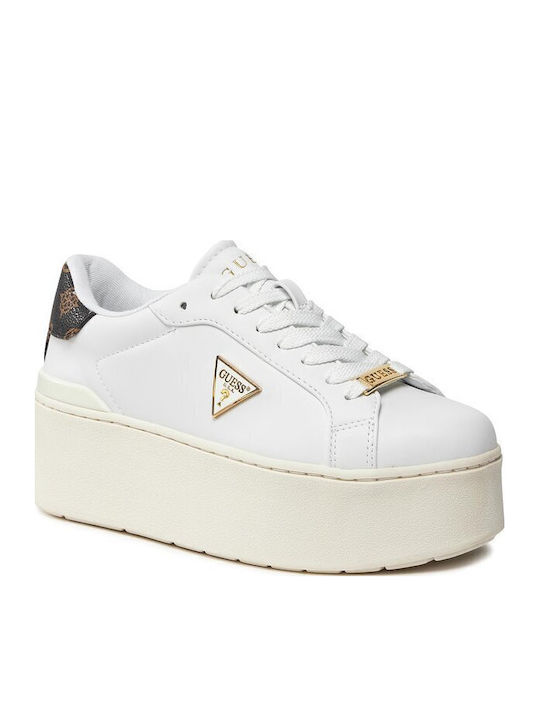 Adidași Flatforms Pentru Femei Alb