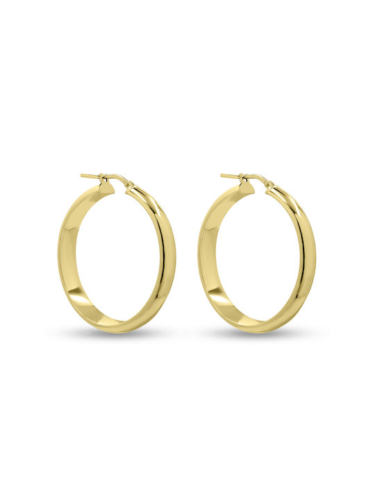 Earrings Hoops made of Silver Gold Plated