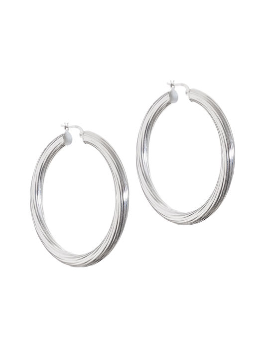 Earrings Hoops made of Silver