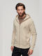 Superdry 'essential Logo Men's Sweatshirt Jacket with Hood and Pockets Beige