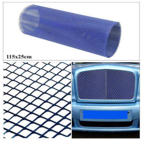 Auto Gs Car Decorative Grill 120cm x 25cm Blue Color