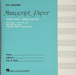 Hal Leonard Σπιράλ Τετράδιο Μουσικής Hal Leonard Σπιράλ Τετράδιο Μουσικής
