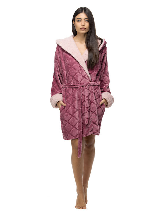 Koyote Winter Women's Robe Pink