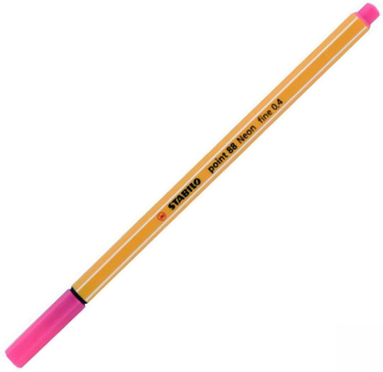 Stabilo Point 88 Zeichenmarker 0.4mm Neon Pink 10Stück
