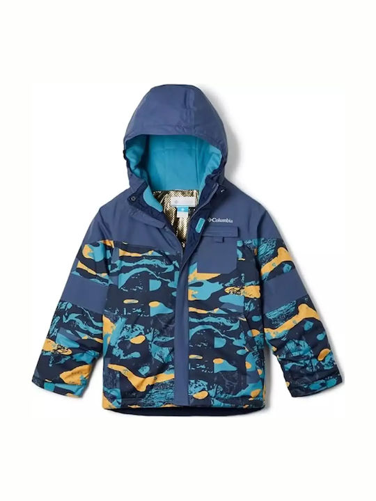 Mighty Mogul II Waterproof Kids Casual Coat with Hood Geoglacial/Dark Mountain