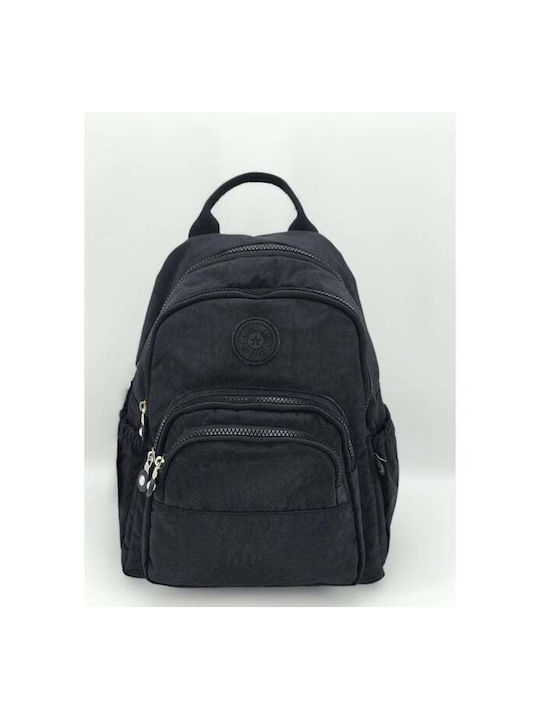 Megapolo Women's Fabric Backpack Waterproof Black