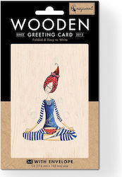 Wooden Greeting Card