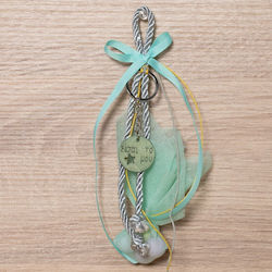 Christening Favor with Keychain