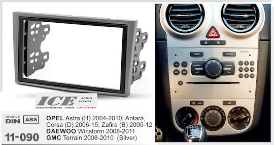 Ice Πρόσοψη 2 Din για GMC Terrain Mercedes-Benz R Opel Astra Scania R 2000-2006