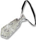 Carnival Tie Silver with Sequins 71707