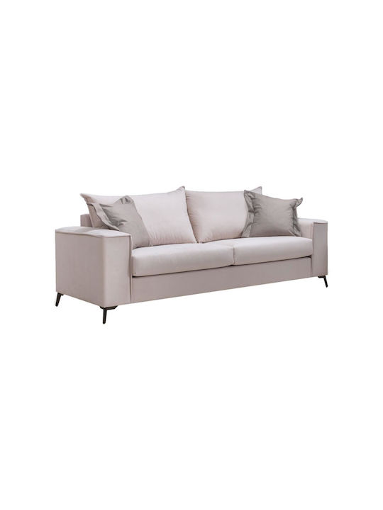 Verona Dreisitzer Sofa Cream - Mocha 225x93x100cm