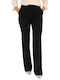 Women's Fabric Trousers Black