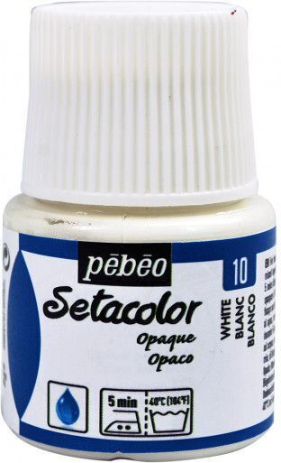 Pebeo Spezielle Bastelfarbe Weiß Gliederung Für Holz Stoff Und Leder 45ml