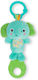 Bright Starts Pendant Toy for Car with Music Tug Tunes On-the-go Toy- Elephant for 0++ Months