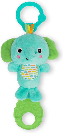 Bright Starts Pendant Toy for Car with Music Tug Tunes On-the-go Toy- Elephant for 0++ Months