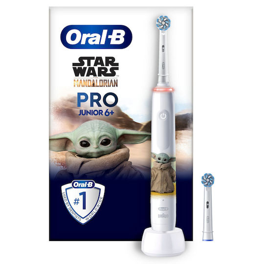Oral-B Junior Pro Παιδική Ηλεκτρική Οδοντόβουρτσα με Χρονόμετρο για 6+ Χρονών Star Wars με Ανταλλακτικά