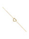 Xryseio Kinderarmband aus Gold 9K mit Herz