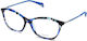 Police Weiblich Brillenrahmen Schmetterling Blau VPL840 06RJ