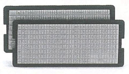 Atlas 4912 Replacement Sponge Stamp Black