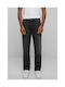 Heavy Ounce Ανδρικό Παντελόνι Τζιν με Loose Straight Εφαρμογή Black