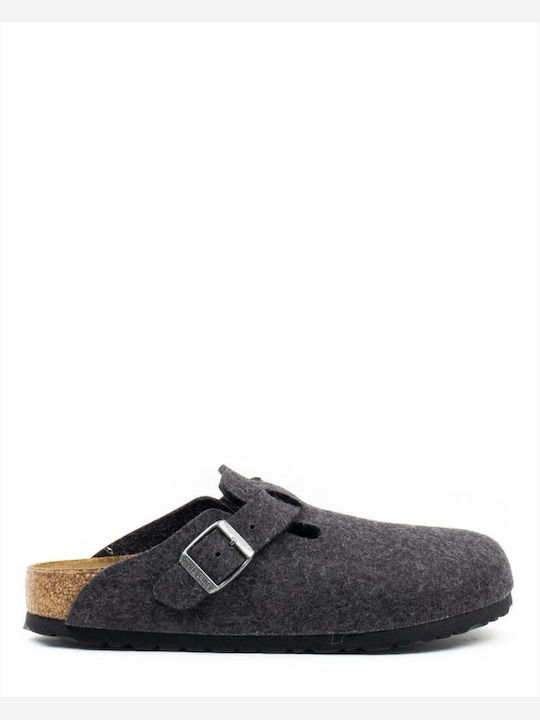 Birkenstock Boston Closed Woolen Women's Slippe...
