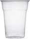 Intertan Einwegbecher Kunststoff Transparent 400ml 50Stück