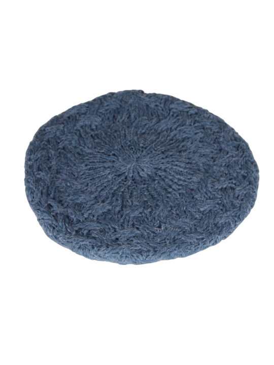 Wool Women's Beret Hat Blue