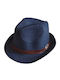 Summertiempo Frauen Rattangeflecht Hut Fedora Braun
