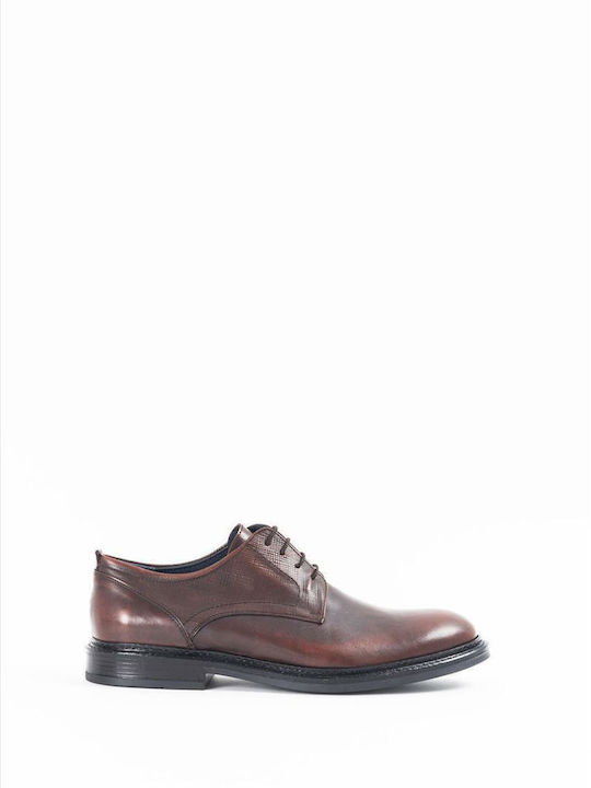 La Pelle Men's Leather Dress Shoes Brown