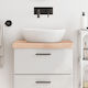 vidaXL Waschtisch ohne Waschbecken L60xB40xH6cm Braun