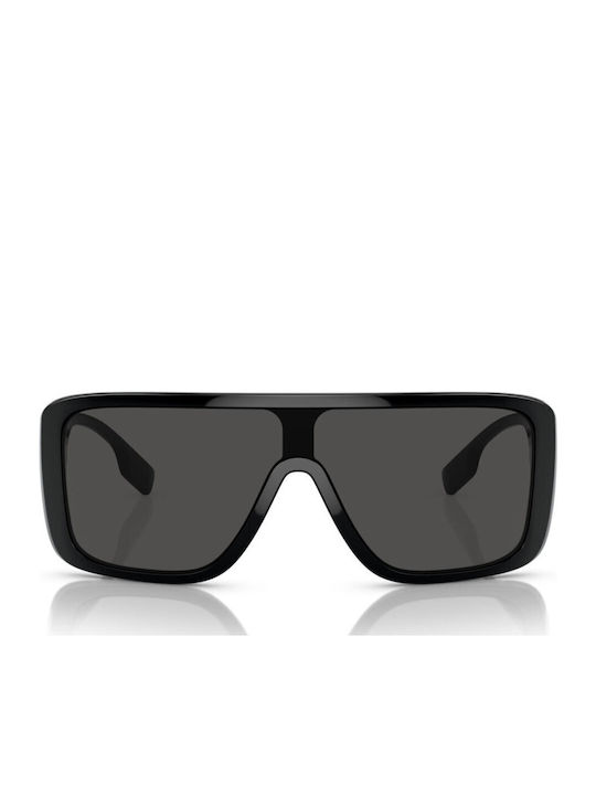 Burberry Unisex Sunglasses With Black Horn-Rimmed Frame And Grey Lens BE4401U 300187
