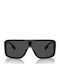 Burberry Unisex Sunglasses With Black Horn-Rimmed Frame And Grey Lens BE4401U 300187