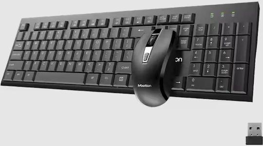 Meetion MT-C4120 Kabellos Tastatur & Maus Set Englisch US