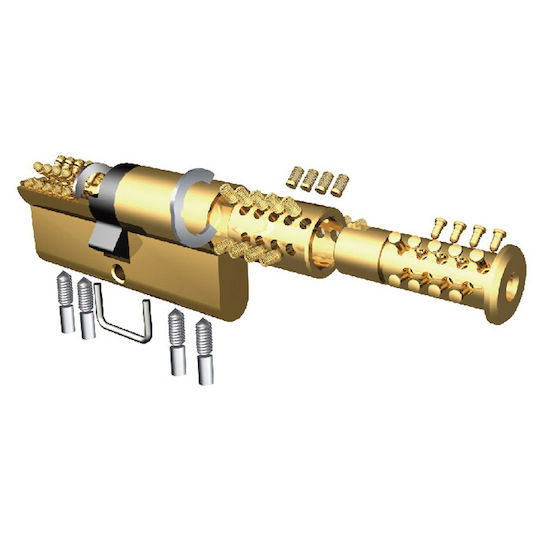 Scorpion Κύλινδρος Κλειδαριάς Ασφαλείας X18u Scorpion Χρυσός